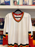 NWT CCM White Red Black Yellow Hockey Jersey Sz S