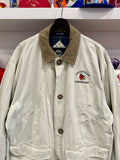 Vintage University of Louisville Cardinals Chore Jacket Sz L Corduroy Collar Plaid Lined Barn Coat