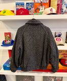 Vintage St John’s Bay Wool Tweed Chevron Jacket Sz S Made in USA