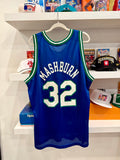 Vintage Jamal Washburn Dallas Mavericks NBA Champion Jersey Sz 44/L Made in USA