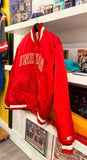Vintage Indiana Hoosiers Embroidered Starter Satin Bomber Jacket Sz M/L Made in USA