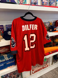 Vintage Trent Dilfer #12 Tampa Bay Buccaneers Logo 7 Jersey Sz XL