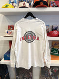Vintage Indiana University Emblem Long Sleeve T-Shirt Sz XL Front and Back Graphics