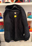 Carhartt Black Duck Canvas Active Jacket Quilt Lined with Hood Sz XXXL Tall