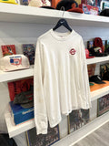 Vintage University of Louisville Cardinals Embroidered White Long Sleeve T-Shirt Sz L