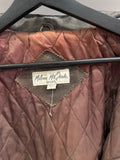 Vintage Melanie McQuade Brown Leather Bomber Jacket Sz L