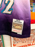 Utah Jazz John Stockton Mitchell & Ness Purple Hardwood Classics 1996/97 Swingman Jersey Sz XL