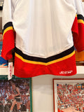 NWT CCM White Red Black Yellow Hockey Jersey Sz S