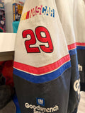 Kevin Harvick #29 Goodwrench Service Plus NASCAR Jeff Hamilton Leather Racing Jacket Sz L