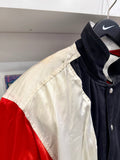 Vintage New York Giants Reversible Leather and Canvas Jeff Hamilton Bomber Jacket Sz XL Made in USA