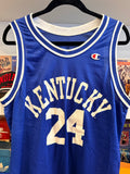 Vintage UK University of Kentucky #24 Basketball Champion Jersey Sz 40/M Made in USA