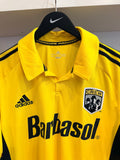 MLS Columbus Crew Barbasol adidas Soccer Jersey Sz L