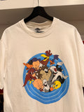 Vintage Looney Tunes T-Shirt Sz L Front and Back Graphics Made in USA
