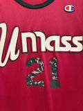 Vintage UMass Minutemen Champion Jersey Sz 44/L Made in USA