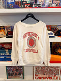 Vintage University of Louisville Emblem Champion Reverse Weave Sweatshirt Sz M Made in USA