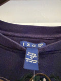 Vintage Izod Golf Navy Blue Embroidered Sweatshirt Sz XL
