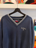 UK University of Kentucky V-Neck Galt Sand Navy Blue Sweatshirt Sz XL