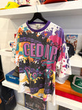 Vintage Cedar Point Amusement Park Roller Coaster All Over Graphics T-Shirt Sz XL Made in USA