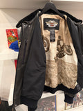 Harley-Davidson Military Style Leather Bomber Jacket Sz M