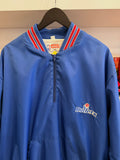 Vintage Baltimore Bullets NBA 1/2 Zip Pullover Chalk Line Jacket Sz XL