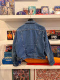 Vintage Wrangler Denim Trucker Jacket 124MJ Style Sz 48 Made in USA