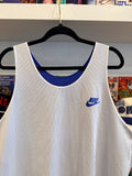 Nike Blue & White Mesh Reversible Basketball Practice Jersey Sz XL