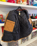 Vintage Carhartt Quilted Lining Duck Traditional Coat Jacket with Corduroy Collar Sz M Made in USA
