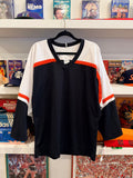 NWT CCM Black White Orange  Hockey Jersey Sz S