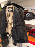 Harley-Davidson Military Style Leather Bomber Jacket Sz M