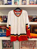 NWT CCM White Red Black Yellow Hockey Jersey Sz S
