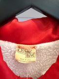 Vintage University of Louisville Cardinals Sherpa Lined Chalk Line Jacket Sz L Made in USA