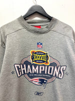 Vintage 1993 New England Patriots Super Bowl XXXVIII Champions Sweatshirt Sz M