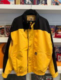 Carhartt J105 Workshield Mesh Lined Yellow & Black Jacket with Hood Sz XL