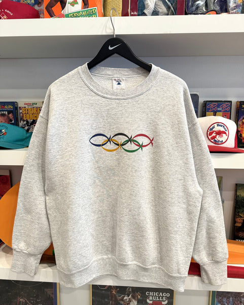 Vintage 1998 Olympics Christian John 3:16 Sweatshirt Sz XL