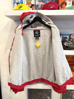 Vintage IU Indiana University Hooded Lined Windbreaker Jacket Sz XL
