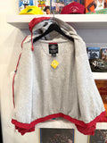 Vintage IU Indiana University Hooded Lined Windbreaker Jacket Sz XL