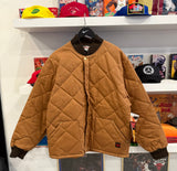 NWT Tough Duck Brown Quilted Jacket Sz L Made in Canada