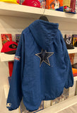 Vintage Dallas Cowboys Lined Starter Hooded Jacket Sz XL