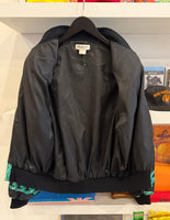 Vintage Chanel Bomber Satin Jacket Sz L