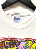 Vintage 1997 Kiki Suarez Computer Woman T-Shirt Sz L