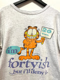 Vintage 1978 Garfield I am fortyish but I will deny it T-Shirt Sz XL