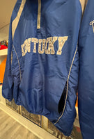 UK University of Kentucky 1/4 Zip Windbreaker Sz L