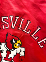 Vintage University of Louisville Cardinals Chalk Line Satin Varsity Jacket Size M