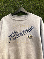 Vintage St Louis Rams Football Sweatshirt Sz L