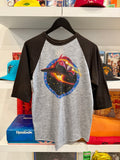 Vintage 1986 ZZ Top Band Afterburner Concert Tour Raglan Baseball T-Shirt Sz M