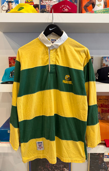 Vintage Green Bay Packers NFL Rugby Shirt Sz M