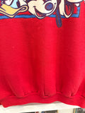 Vintage Mickey Donald Pluto Disney Sweatshirt Sz L Made in USA
