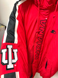Vintage IU Indiana University Starter Puffer Jacket Sz L