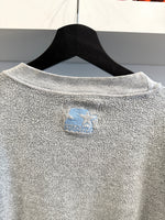 North Carolina Tar Heels Reversed Out Embroidered Gray Starter Sweatshirt Sz XL