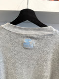 North Carolina Tar Heels Reversed Out Embroidered Gray Starter Sweatshirt Sz XL